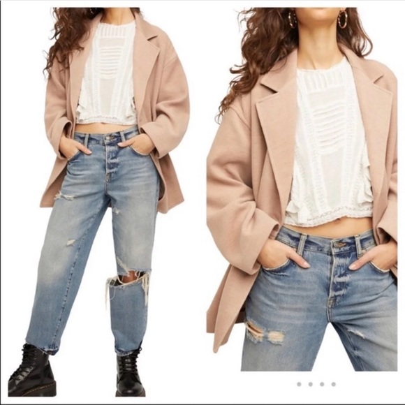NWT! Free People Oversized Blazer, L - Picture 9 of 16